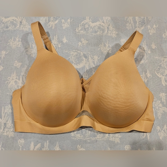 Cacique Other - Cacique Lane Bryant 44B Lightly Lined Balconette Bra Nude Beige Plus Size Basic
